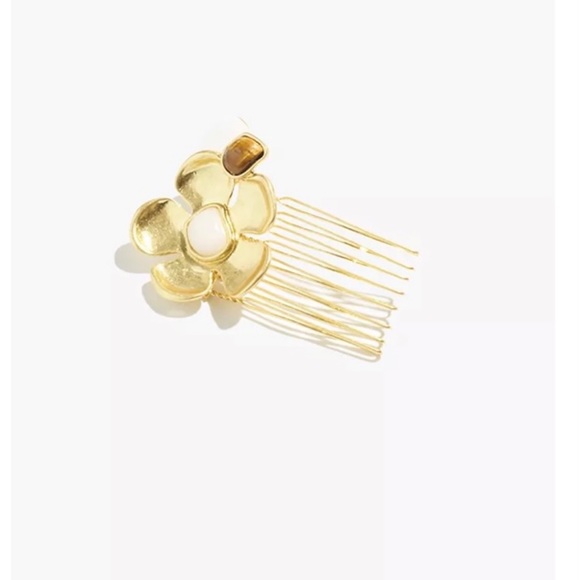 Madewell semiprecious flower hair comb main image 6